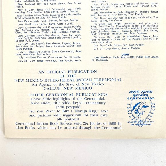 1960s US Indian Land Magazine Inter-Tribal Indian Ceremonial Gallup New Mexico - Picture 3 of 4